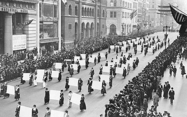 Suffrage Movement for Women's Right to Vote.