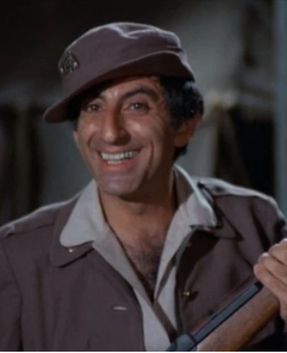 Jamie Farr as Max Klinger, the sometimes-cross dressing corporal from the70s sitcom M*A*S*H